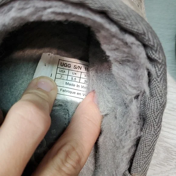 Ugg Australia Women Leather Sheepskin Clogs platform Slippers shoes sz 7 - Picture 8 of 13